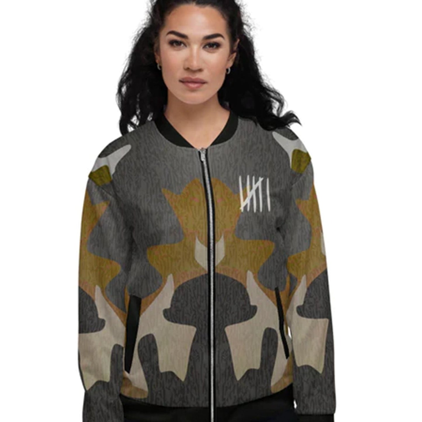 SIX STREET BRAND - Army Style Unisex Bomber Jacket