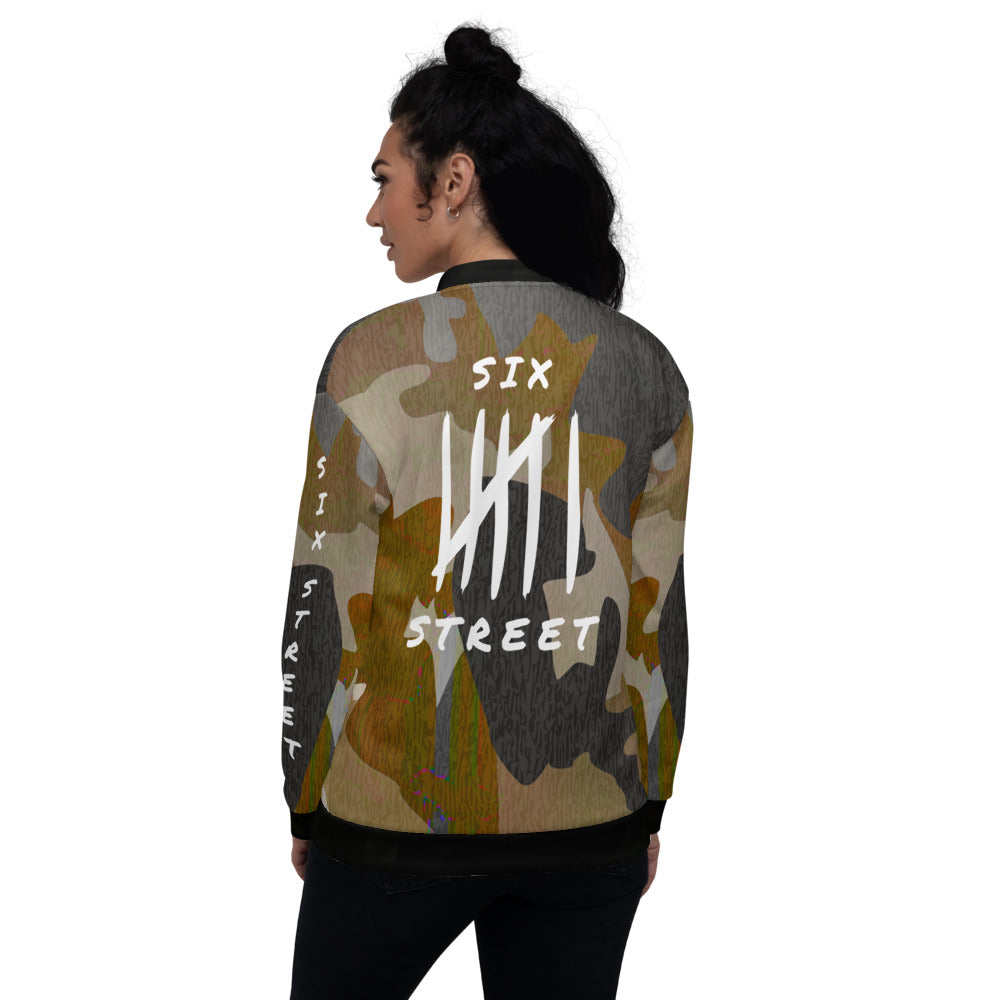 SIX STREET BRAND - Army Style Unisex Bomber Jacket