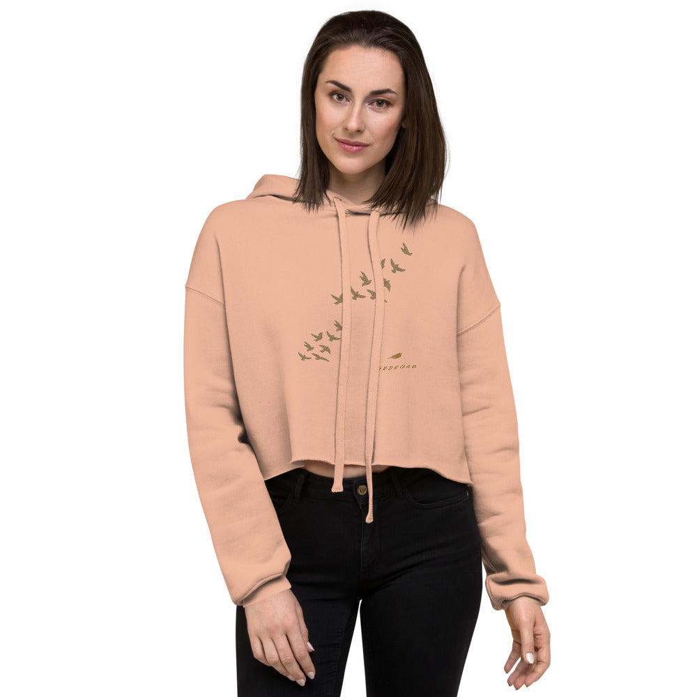 BIRDROAD COLLECTION. - WOMEN CROP HOODIE