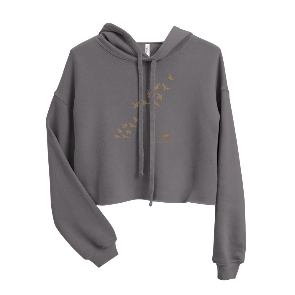 BIRDROAD COLLECTION. - WOMEN CROP HOODIE