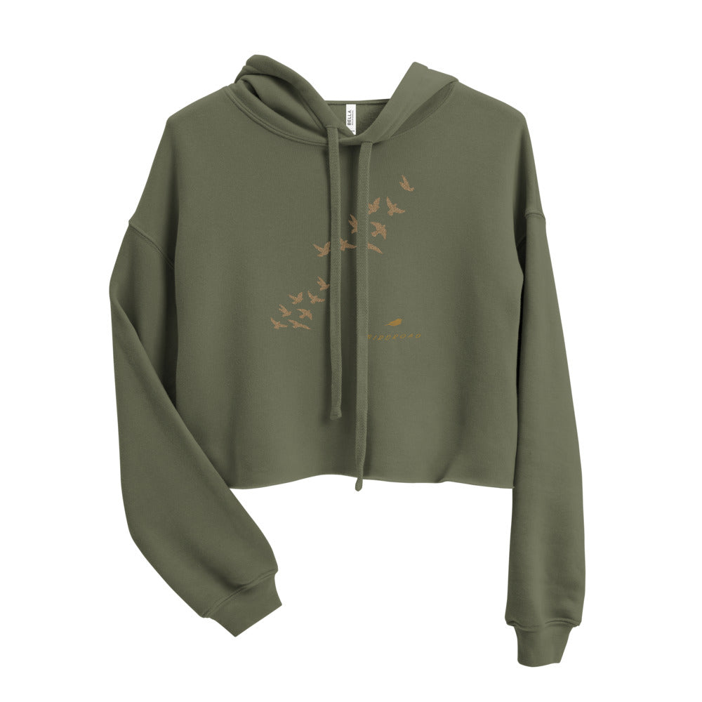 BIRDROAD COLLECTION. - WOMEN CROP HOODIE