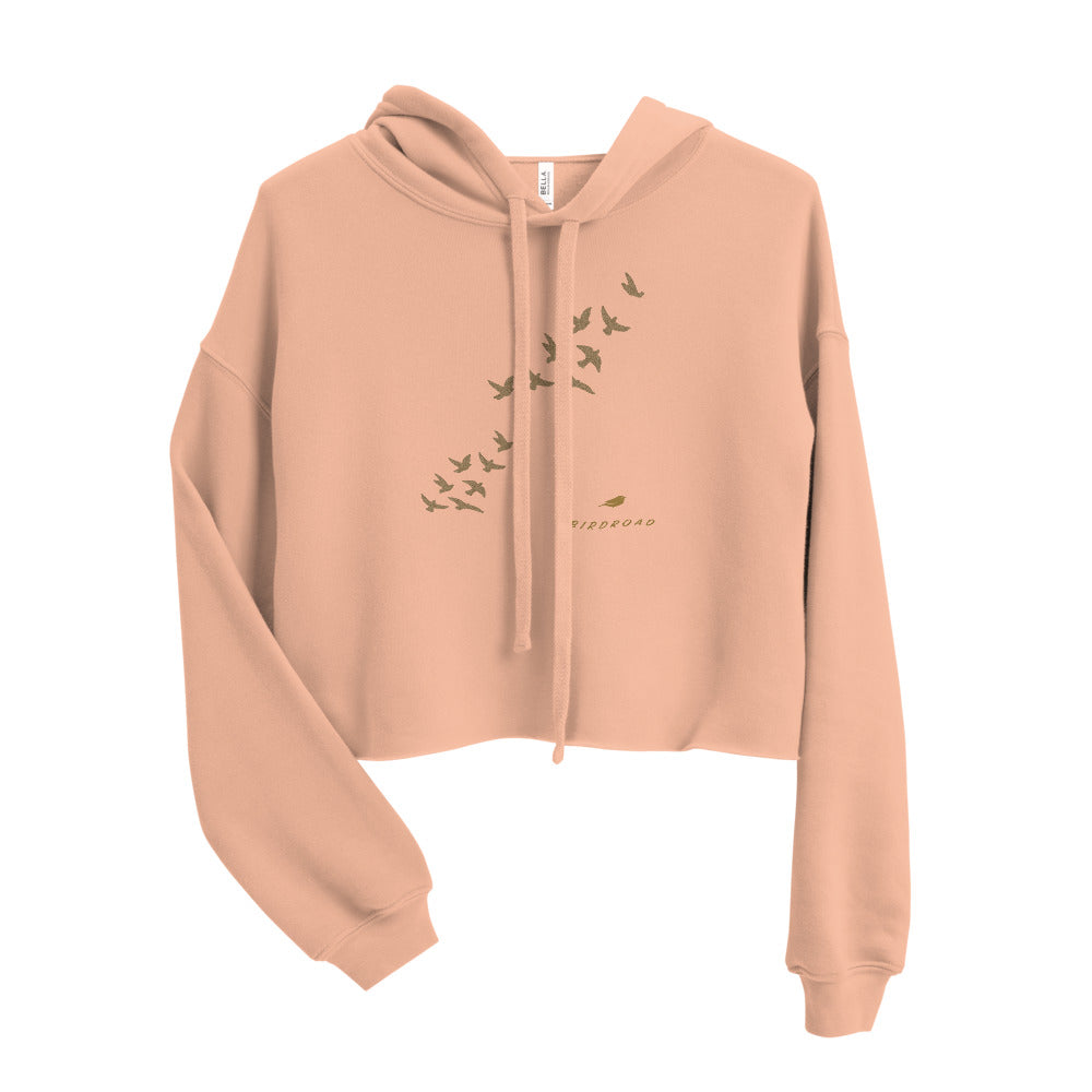 BIRDROAD COLLECTION. - WOMEN CROP HOODIE