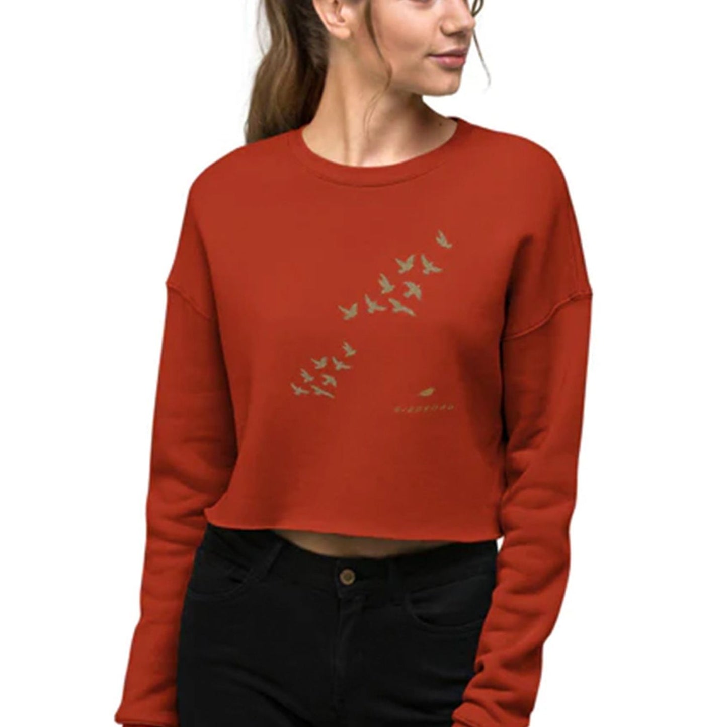 BIRDROAD COLLECTION - WOMEN'S CROP SWEATSHIRT