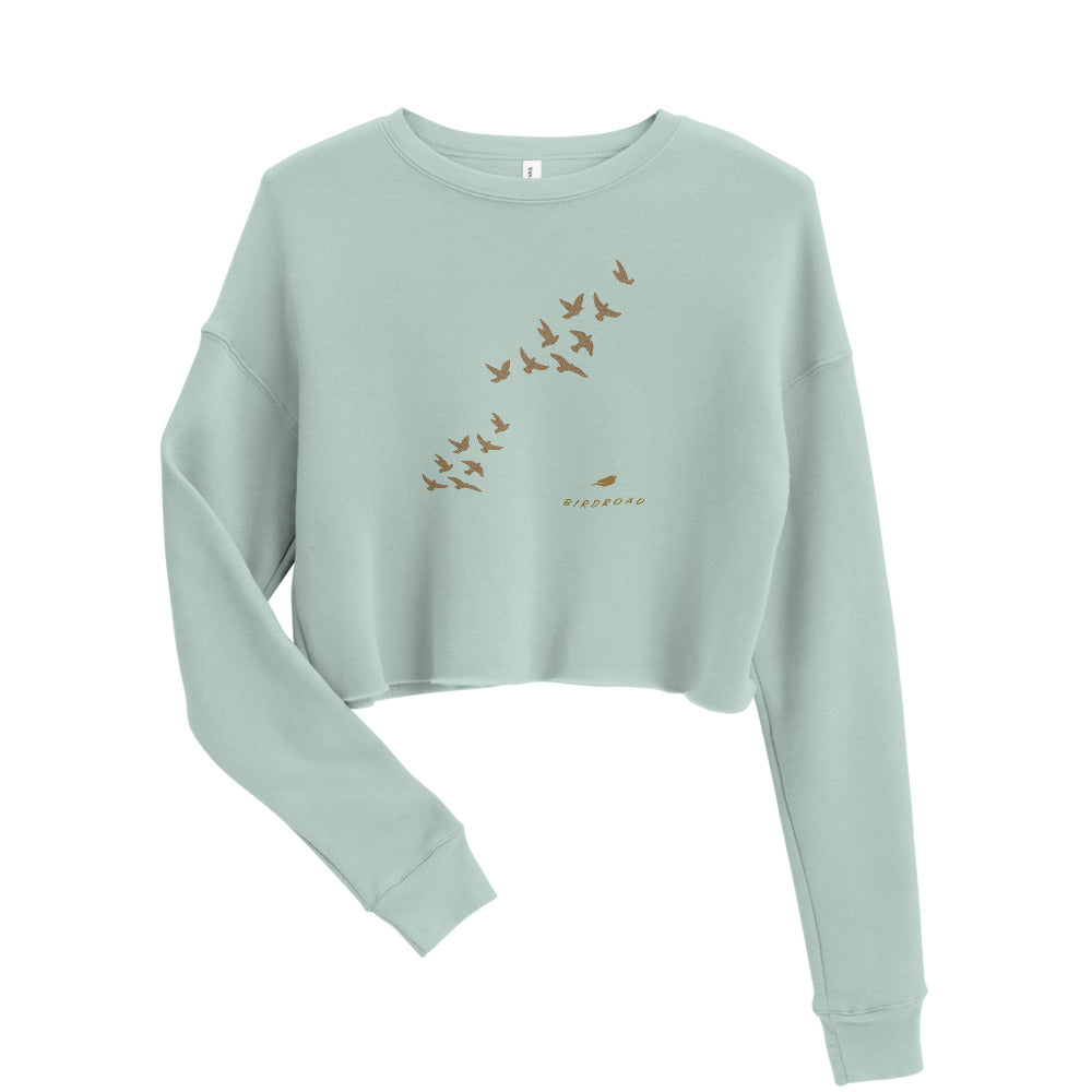 BIRDROAD COLLECTION - WOMEN'S CROP SWEATSHIRT