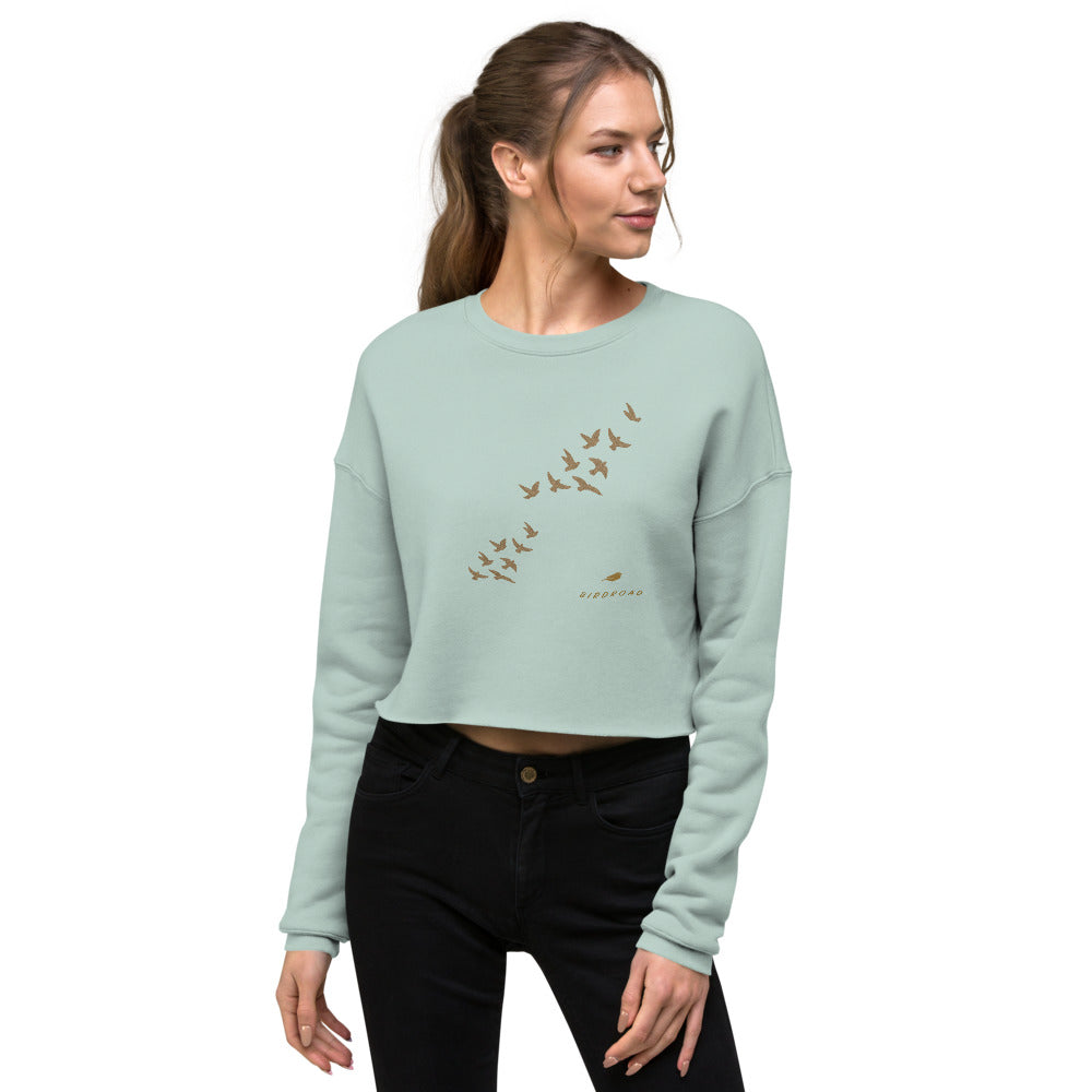 BIRDROAD COLLECTION - WOMEN'S CROP SWEATSHIRT