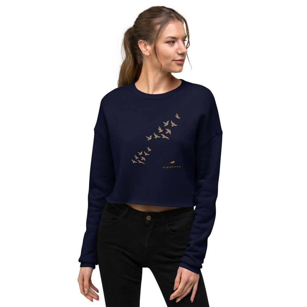 BIRDROAD COLLECTION - WOMEN'S CROP SWEATSHIRT