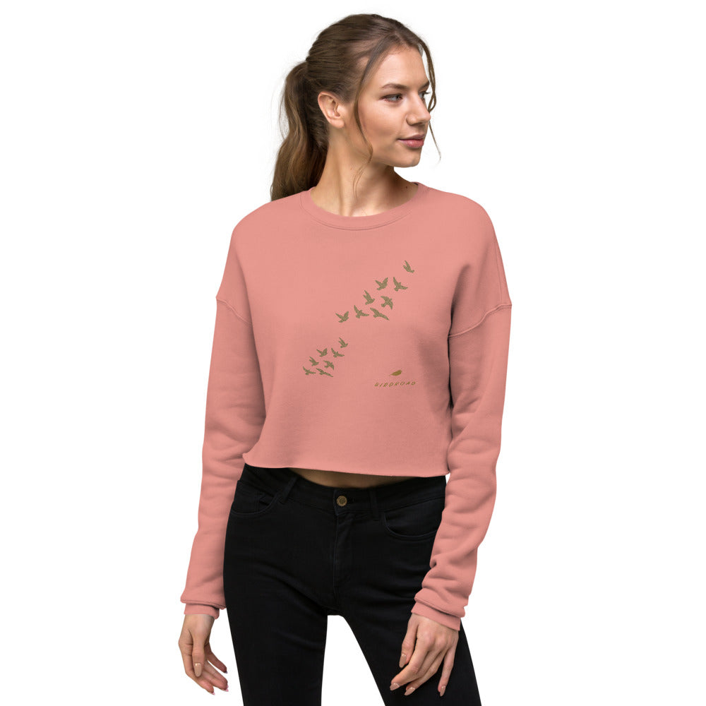 BIRDROAD COLLECTION - WOMEN'S CROP SWEATSHIRT